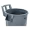 Rubbermaid Commercial Vented Wheeled BRUTE Container, 32 gal, Plastic, Gray 2179403 - alternate 2